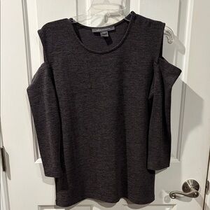 French Connection Charcoal Cold Shoulder Sweatshirt